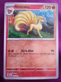 Pokemon Scarlet Violet Twilight Masquerade Ninetales Reverse Holo 27/167 (MINT) - Image 1