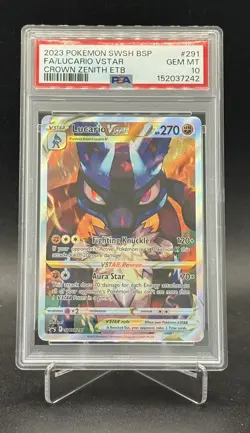 Pokemon Lucario VSTAR SWSH291 - Crown Zenith Promo Full Art - PSA 10 GEM MINT - Image 1