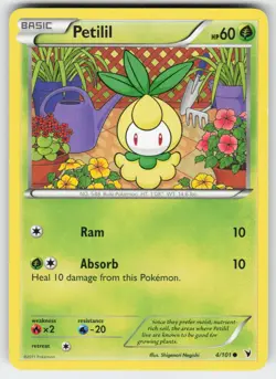 Petilil 4/101 Common Noble Victories Pokemon Near Mint - Image 1