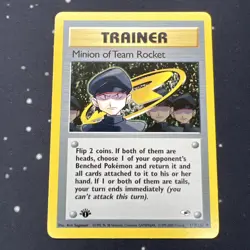 Minion of Team Rocket 113/132 1st Edition - Pokemon TCG Gym Heroes NM. 2 - Image 1
