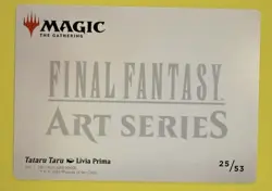 MTG Tataru Taru Art Card (Gold-Stamped Signature)Art Series: FINAL FANTASY 25/53 - Image 2