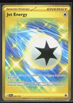 Jet Energy 252/191 Hyper Rare Surging Sparks Pokemon NM 01-06-008 - Image 1