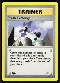 Trash Exchange 126/132 Common Gym Heroes Pokemon 1st Edition NM 01-08-133 - Image 1