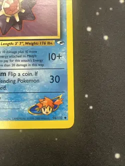 Misty’s Starmie 56/132 1st Edition Gym Heroes Uncommon WOTC Pokemon Card 3 - Image 4