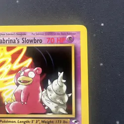 Sabrina's Slowbro 60/132 Pokemon TCG Gym Heroes 1st Edition NM Vintage 2000 3 - Image 3