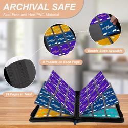 Trading Card Binder 9 Pocket, 432 Side-Loading TCG Album Folder Book Fit for MTG - Image 2