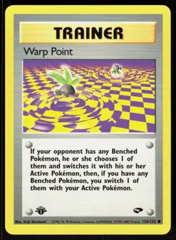 Warp Point 126/132 Common Gym Challenge Pokemon 1st Edition NM 01-08-97 - Image 1
