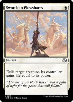 Swords to Plowshares - Near Mint MTG Commander: March of the Machine - Image 1