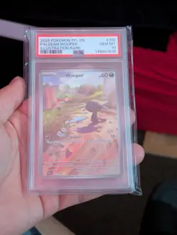 2025 Pokemon PFL EN #102 Paldean Wooper Illustration Rare PSA 10 GEM MINT - Image 1