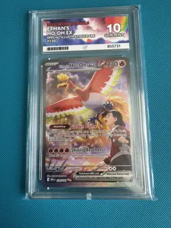 Pokemon TCG Ethan's Ho-Oh SIR 230/182 ACE 10 Gem Mint PERFECT SUBS - Image 1