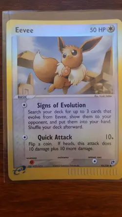 Eevee [Reverse Holo] #63/100 - Sandstorm - English 2003 - Lightly Played - Image 1
