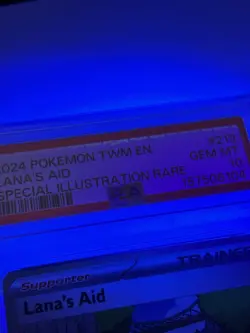 Pokemon Lana's Aid Sir 219/167 Pokemon Twilight Masquerade PSA 10 - Image 2