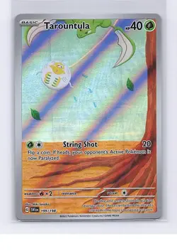 Tarountula 199/198 Illustration Rare Scarlet & Violet Pokemon Moderately Played - Image 1