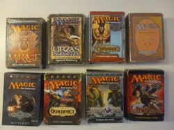 MAGIC THE GATHERING MTG Starter Boxes lot of 8 empty Revised Mirage Urza's Saga+ - Image 1