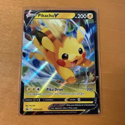 PIKACHU V 2023 POKEMON SWORD & SHIELD BLACK STAR PROMO HOLO #SWSH285 Q1652 - Image 1