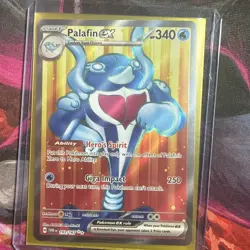 Pokemon TCG Palafin ex 193/167 Ultra Rare Full Art SV06: Twilight Masquerade NM - Image 1