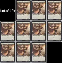 MTG (10) Angel Token - Core Set 2021 (M21) 1/18 -o78 - Image 1