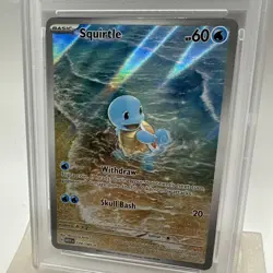 Pokemon Squirtle 151 MEW EN Illustration Rare #170 PSA 10 Gem Mint - Image 2
