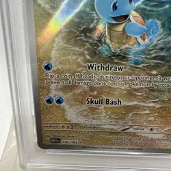 Pokemon Squirtle 151 MEW EN Illustration Rare #170 PSA 10 Gem Mint - Image 5