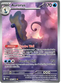 Aurorus 092/088 Holo Illustration Rare Perfect Order Pokemon Near Mint - Image 1