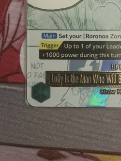 One Piece TCG OP12-039 3rd Year Luffy Is The Man Who Will Become Pirate King SR - Image 3