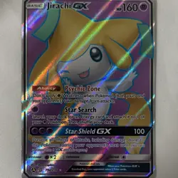 Pokemon Jirachi GX Full Art TCG Unified Minds Promo Card 79a/236 Holo - Image 1