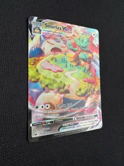 Pokemon TCG Snorlax VMAX Holo Ultra Rare Card Sword & Shield Base Set 142/202 - Image 2