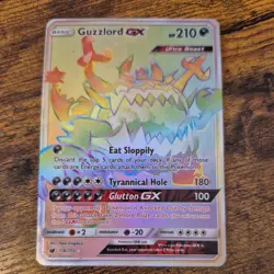 Pokemon Card - Guzzlord GX Crimson Invasion 116/111 Rare Rainbow 2017 - Image 1