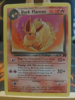 Dark Flareon 35/82 Team Rocket Pokemon Card - Image 1