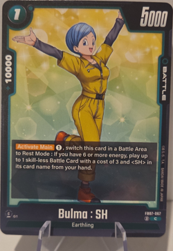 Bandai Dragon Ball Super Card Game Bulma SH Battle FB07-067 Common EN - Image 1