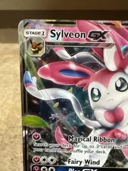 Sylveon GX 92/145 Guardians Rising Rare Holo Pokemon Card LP - Image 2
