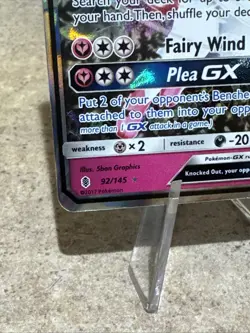 Sylveon GX 92/145 Guardians Rising Rare Holo Pokemon Card LP - Image 5