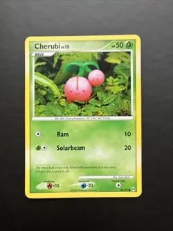 Pokemon TCG Cherubi Card 60/99 Platinum Arceus Unlimited Yuka Morii LP - Image 1