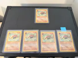 Kabuto Italian 1st Ed. Pokemon Fossil #50 1999 5 card bundle combo - Image 1