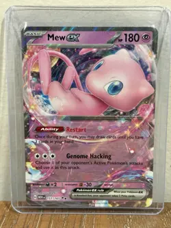 Pokemon TCG Mew EX 151/165 Scarlet & Violet Holo Double Rare Card NM Condition - Image 1
