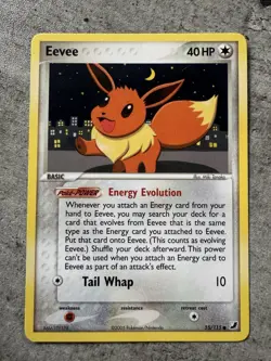 Pokemon Card TCG Eevee EX Unseen Forces Common 55/115 - LP - Image 1