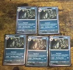 Pokemon TCG 5 card umbreon lot Prismatic evolutions English all Near Mint - Image 1