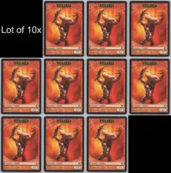 MTG (10) Goblin Token - Scars of Mirrodin (SOM) 3/9 -o77 - Image 1