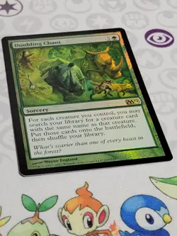 C3309 MAGIC MTG M11 CORE SET 2011 DOUBLING CHANT #170 MP RARE FOIL - Image 2