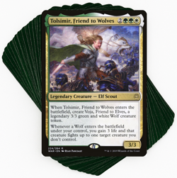 ***Custom Commander Deck*** Tolsimir, Friend to Wolves - Wolf - EDH MTG Magic - Image 1