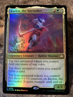 MTG TCG Bloomburrow Baylen, the Haymaker 0205 Foil Rare - Image 1