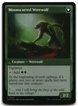 MTG Scorned Villager Foil C Innistrad Remastered 212 LP - Image 1