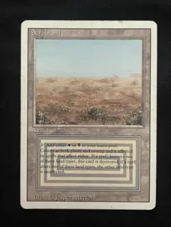 Scrubland Revised Edition MTG Dual Land Rare Regular English White/Black - Image 1