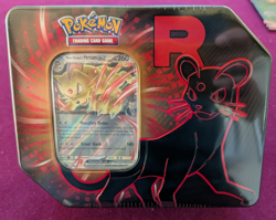Pokemon TCG Scarlet And Violet Destined Rivals Team Rocket Persian Tin - Image 1