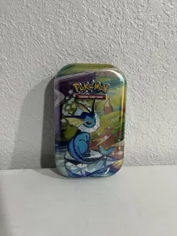 Pokemon TCG: Scarlet & Violet Prismatic Evolutions Mini Tin - Vaporeon - Image 1
