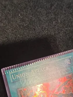 *Misprint* Yugioh! Union Attack LODT-EN093 Super Rare Unlimited NM Crimped - Image 2