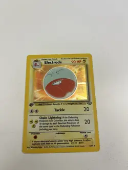 Electrode 1st Edition Holo Rare Jungle 2/64 Pokemon TCG Card - Image 1