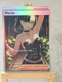 Marnie Pokemon Trainer Full Art Sexy Waifu doujin ACG Custom Art Card - Image 2