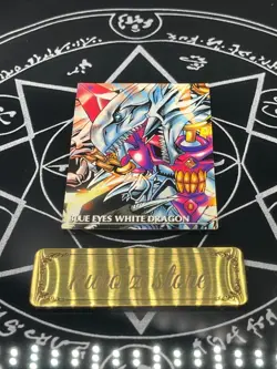Yugioh Blue-Eyes White Dragon BANDAI duel scene 2 No.07-1 vintage card 1999 - Image 2
