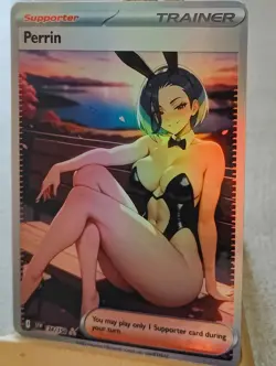 Perrin Pokemon Trainer Full Art Sexy Waifu doujin ACG Custom Art Card - Image 2